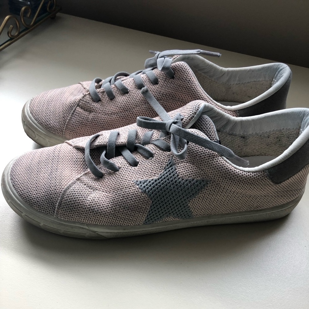 Vintage Havana Shoes Sneakers in Pale Pink Fabric Upper Womens Size 9 - Picture 3 of 6